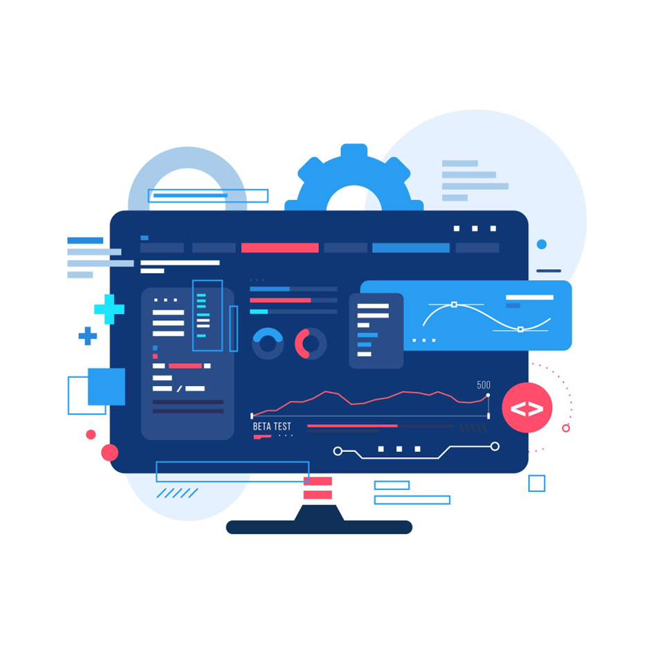 App Development Journey Illustration